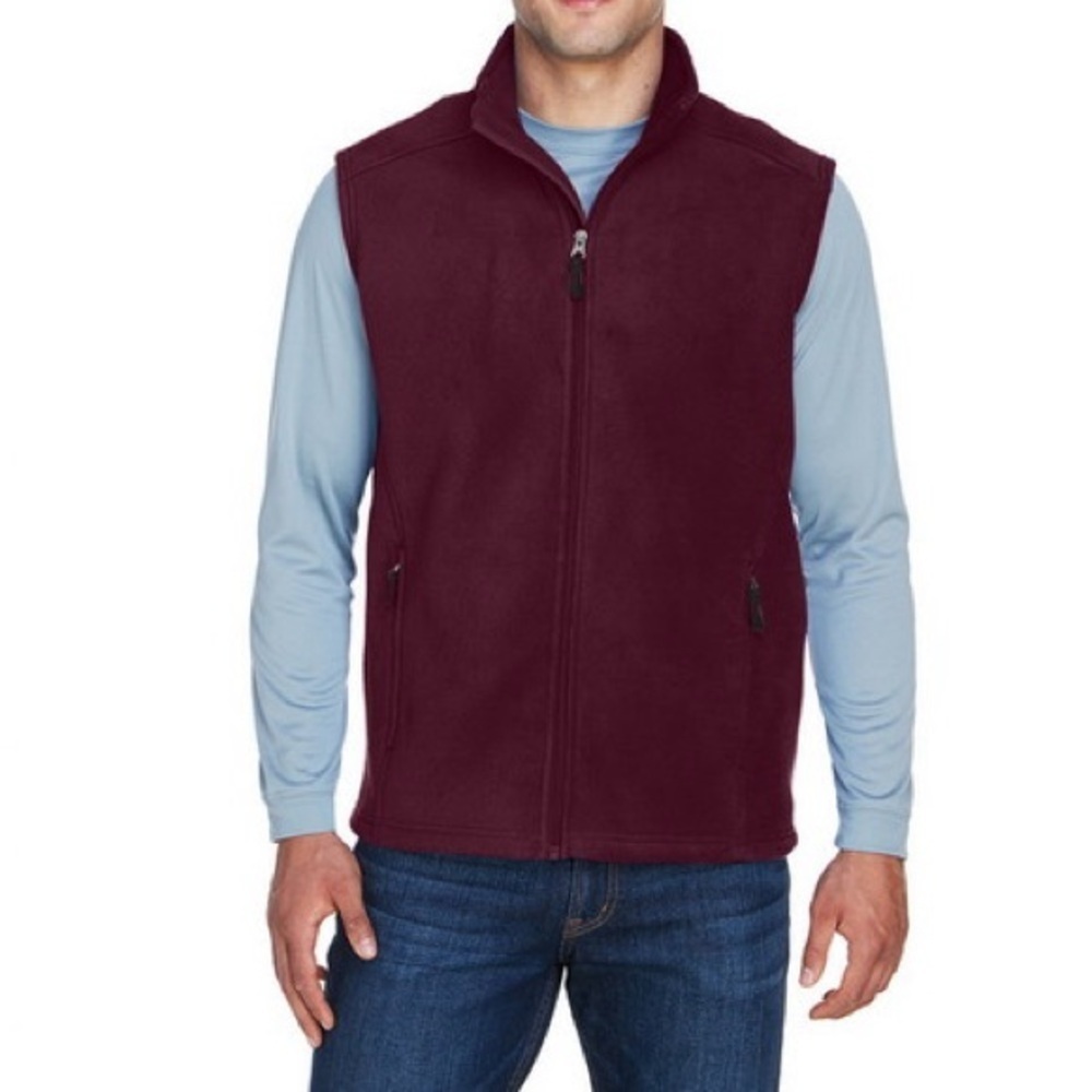 NWT Woolrich Outdoor Wear Polartec Men's Burgundy Performance Fleece Vest XL